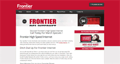 Desktop Screenshot of frontierhighspeedinternet.com
