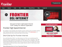 Tablet Screenshot of frontierhighspeedinternet.com